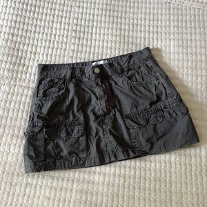 Zara Cargo Skirt - Grey/Black